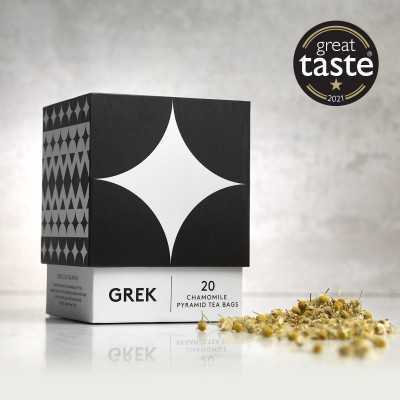 Thé à la camomille Grec - 20 sacs thé pyramide biodégradable