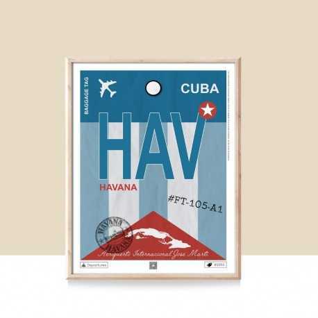 Affiche destination La Havane