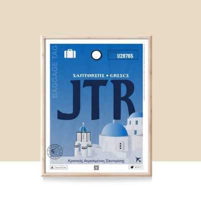 Affiche destination Santorin