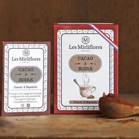 Préparation pour chocolat chaud - cacao piment d'Espelette