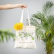 Sac cabas carte du monde écologique et solidaire avec feutre spécial textile