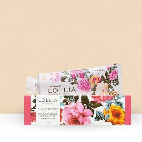 Crème pour les mains Rose & Hibiscus Format voyage 10 gr - Lollia 