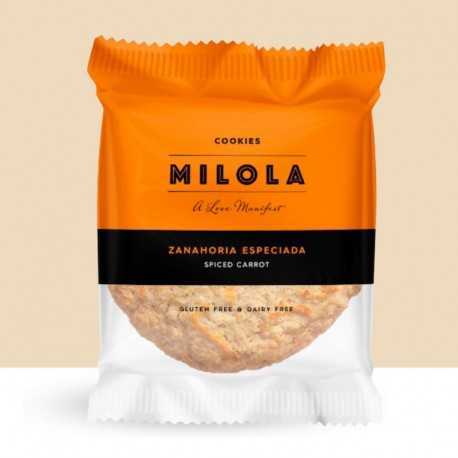 Cookies aux Carottes épicées 50gr (Sans gluten ni produits laitiers) MILOLA