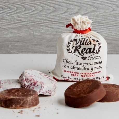 Disques de chocolat chaud mexicain – Villa Real | Pochon 250g chocolat Oaxaca 