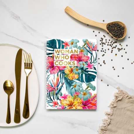 Cahier de Recettes "Woman Who Cooks - Tropical Blue"