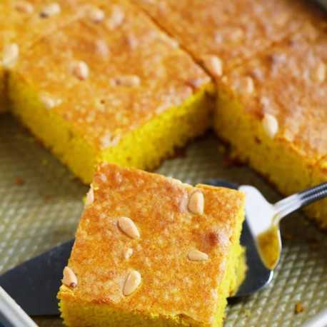 Préparation Bio pour Gâteau Sfouf – Pâtisserie libanaise au curcuma 