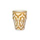 Tasse Beldi Fassia Aubergine (Lot 2 grandes) & Paille (2 Moyennes) 