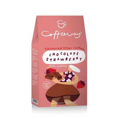 Café Moulu Arabica Aromatisé Fraise et Chocolat