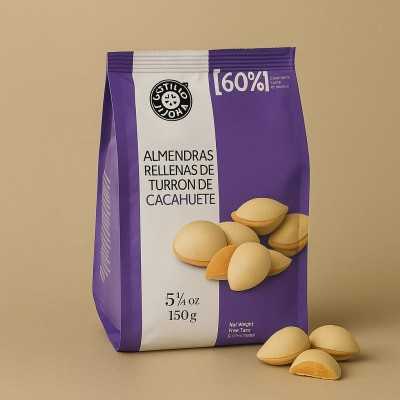 Amandes Farcies au Turron de Cacahuète – Un Mariage Parfait entre Tradition et Gourmandise