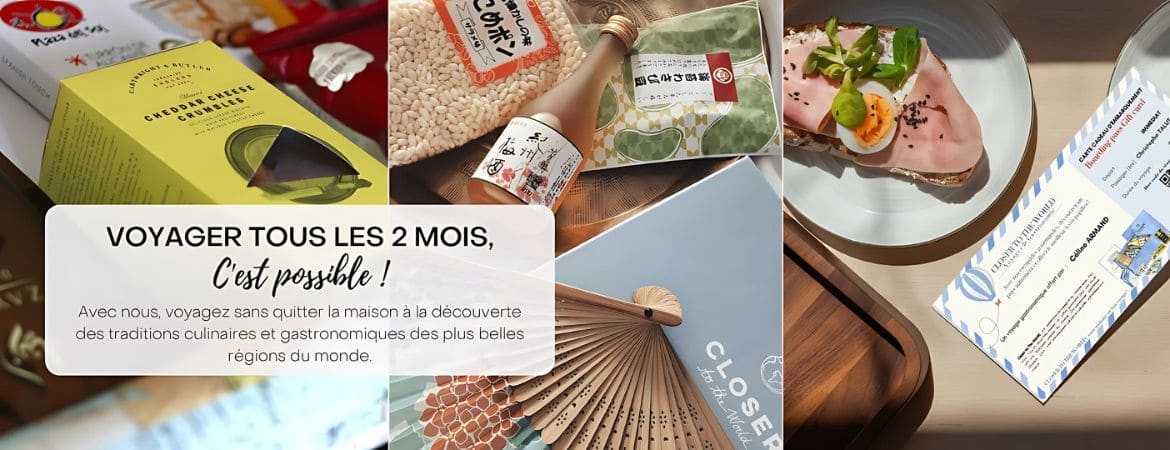 Coffret Abonnement Gourmand – Découvrez un nouveau pays tous les deux mois avec Closer to the World