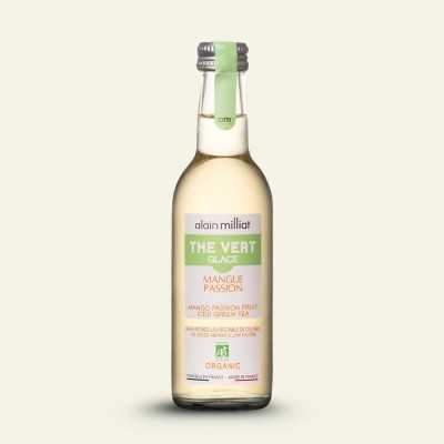Thé Glacé Bio Mangue Passion – Thé vert Sencha & fruits exotiques (25cl)