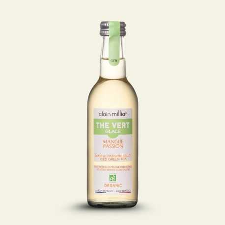 Thé Glacé Bio Mangue Passion – Thé vert Sencha & fruits exotiques (25cl)