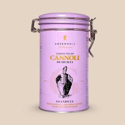 Cannoli di Sicilia à la Gianduia – Biscuit roulé à la crème noisette 200gr