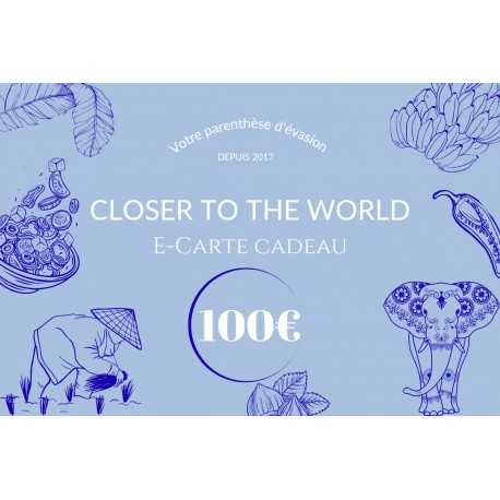 Carte Cadeau Closer to the World – 100€