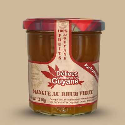 confiture mangue rhum vieux artisanale
