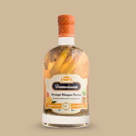 bouteille rhum arrangé mangue-passion Damoiseau