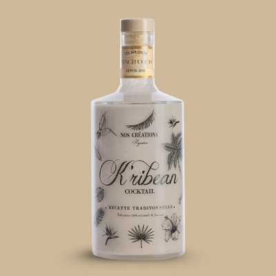 bouteille de punch coco artisanal antillais