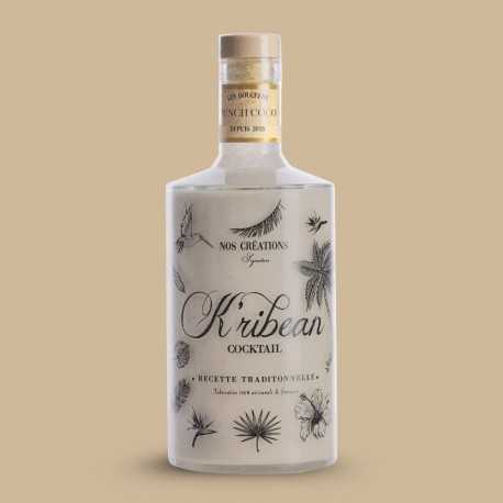 bouteille de punch coco artisanal antillais