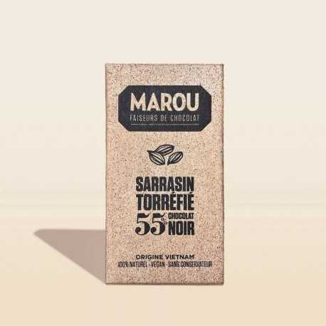 Tablette chocolat noir 55% Grand Cru Vietnam au sarrasin torréfié