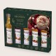 Coffret cadeau gourmand MONIN saveurs vanille, noisette, cookie, pain d’épices et macadamia