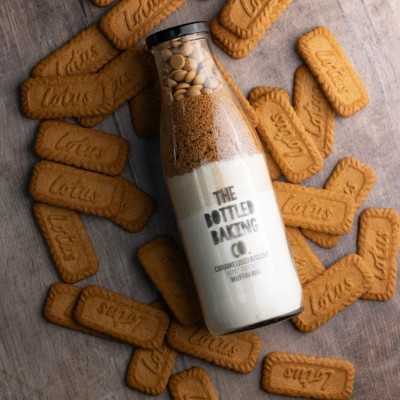 Mélange à muffins spéculoos et chocolat blond The Bottled Baking Co