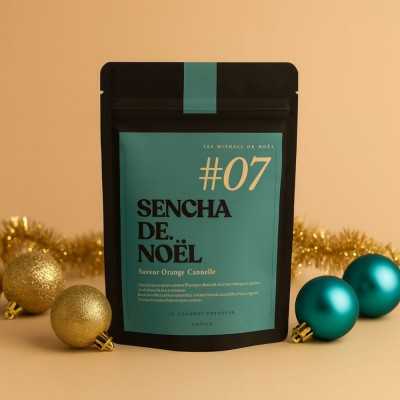 Thé vert Sencha de Noël orange, cannelle et vanille