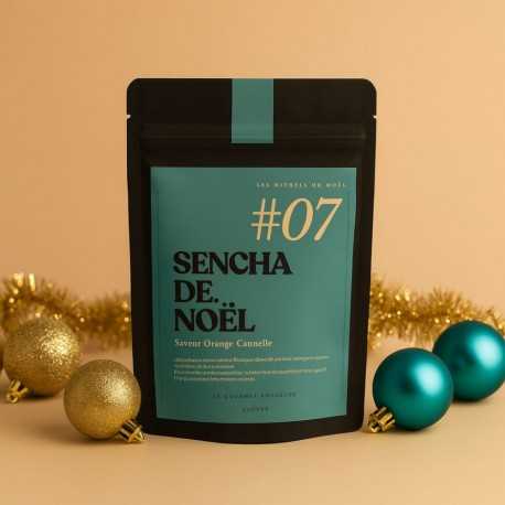 Thé vert Sencha de Noël orange, cannelle et vanille