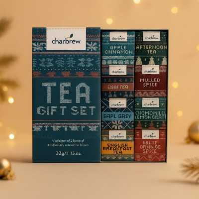 assortiment de sachets de thé de Noël aux saveurs variées
