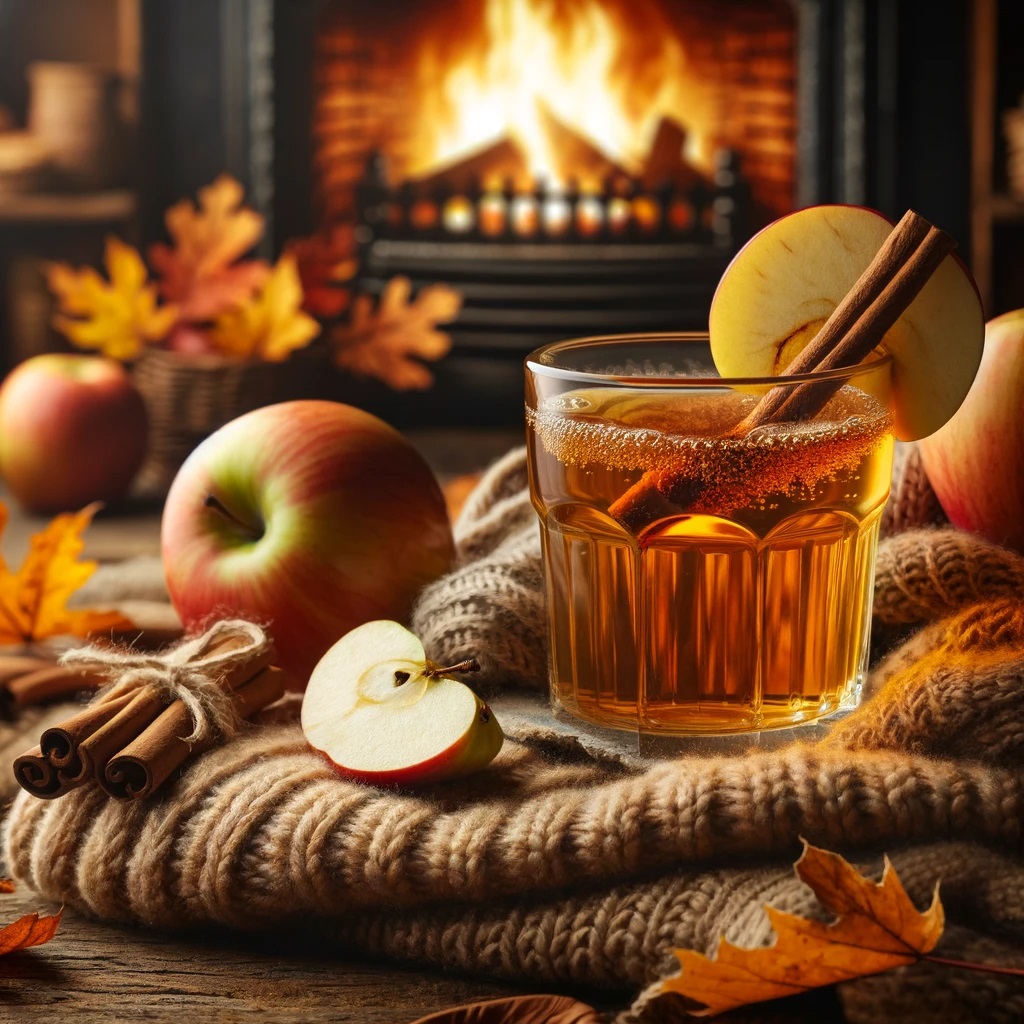 Le cidre de pomme épicé d'angleterre