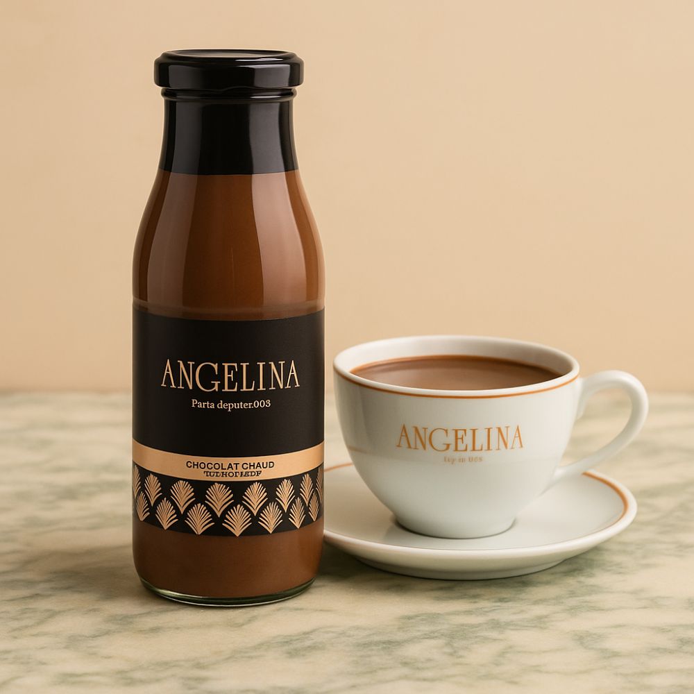 Bouteille de chocolat chaud à l’ancienne Angelina