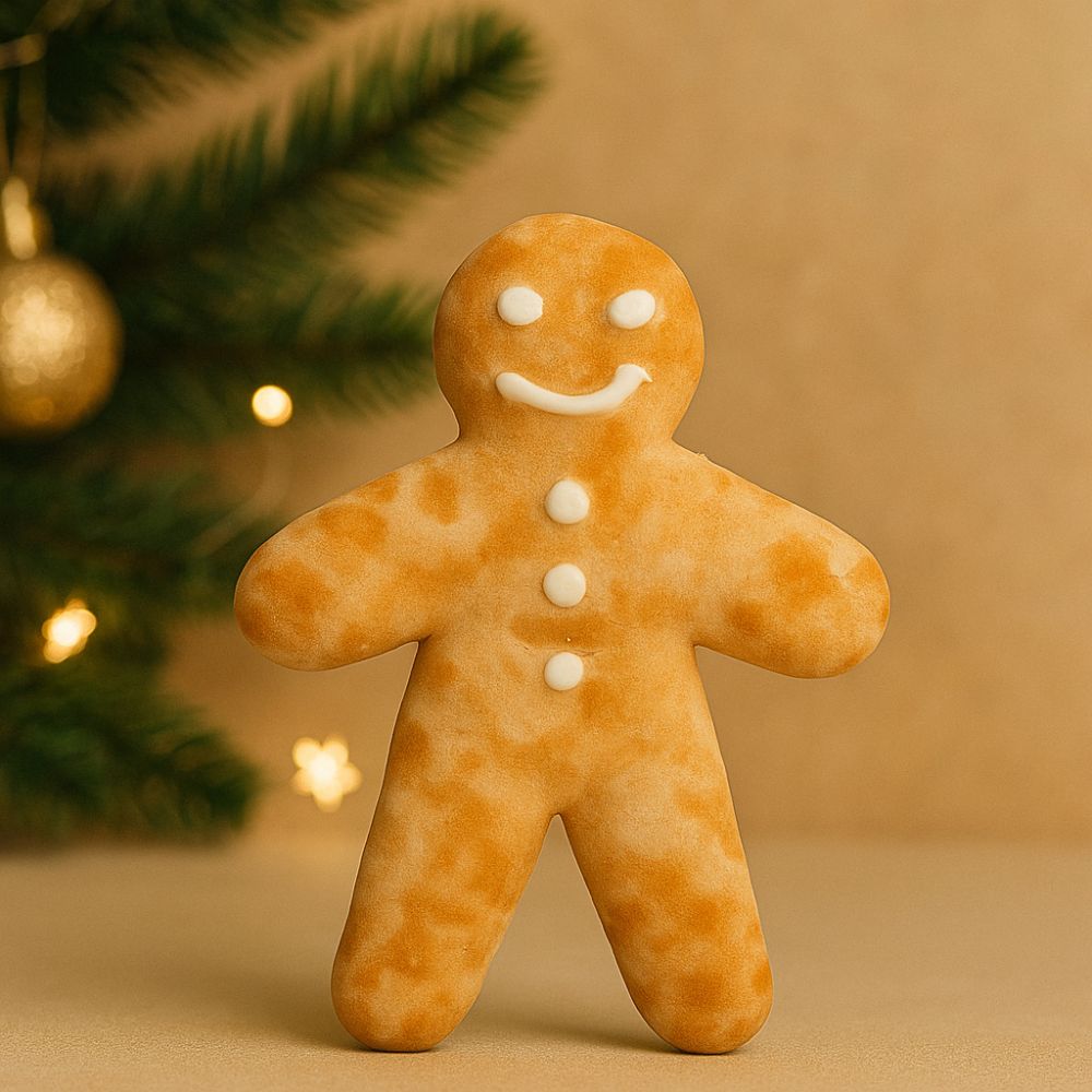 Pain d’épices en forme de bonhomme, moelleux