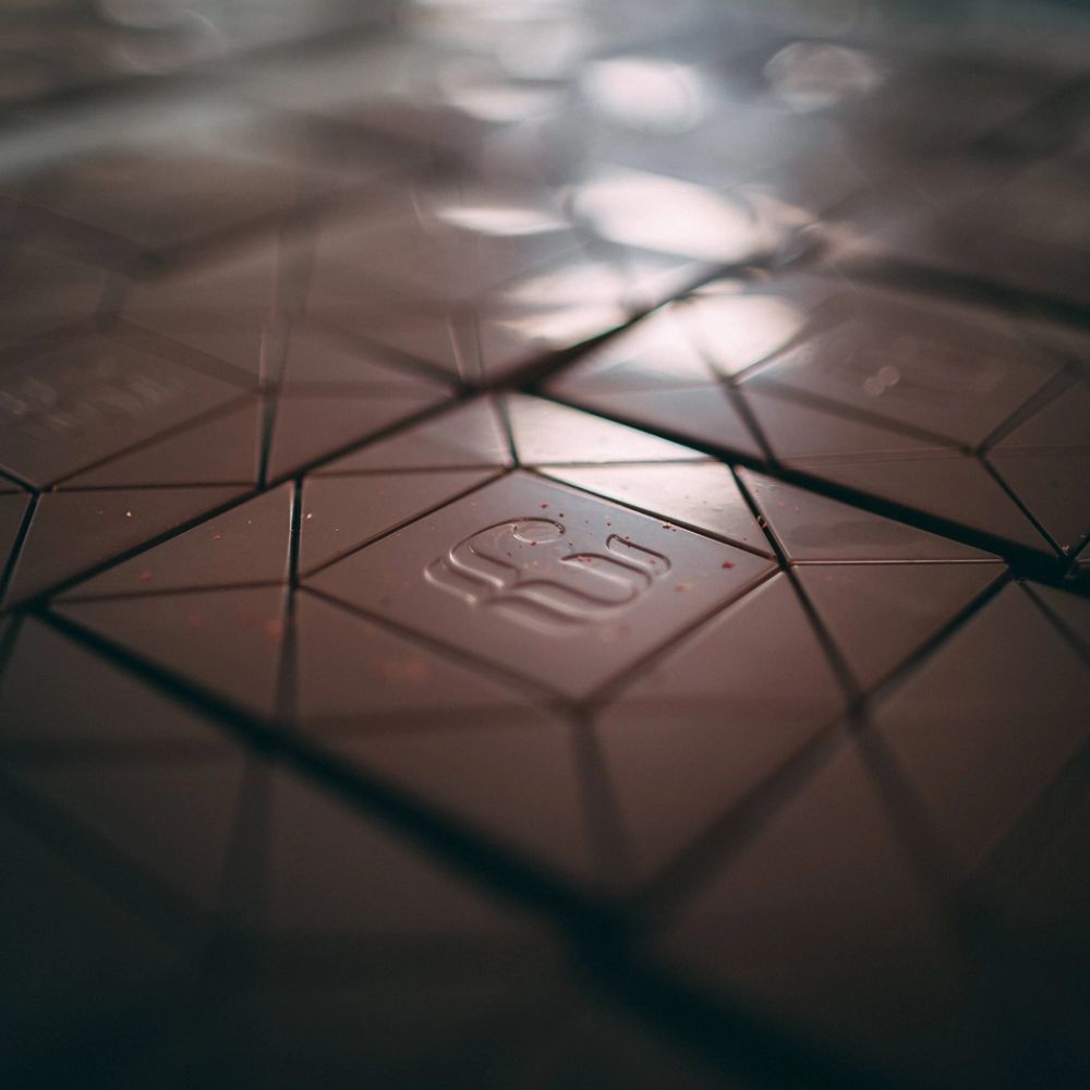 Tablette de chocolat aux myrtilles sauvages artisanale