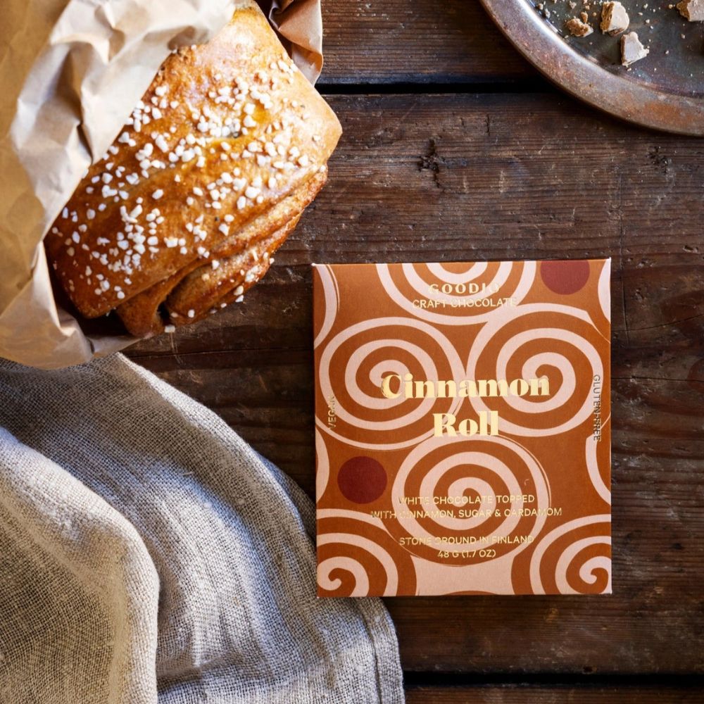 Tablette de chocolat bio Goodio Cinnamon Rolls