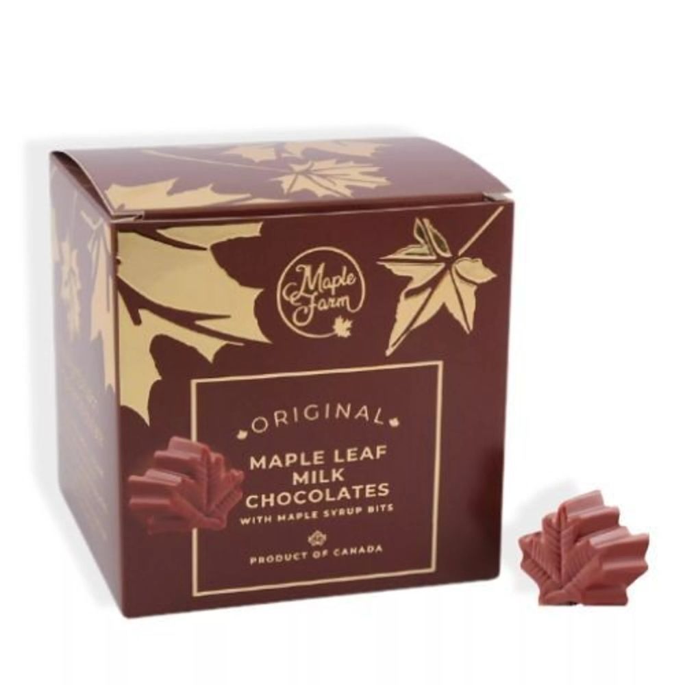 Chocolats canadiens forme feuille d’érable