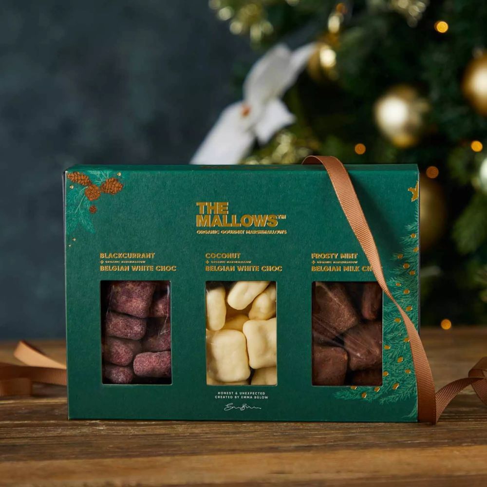 Coffret cadeau guimauves chocolat hiver