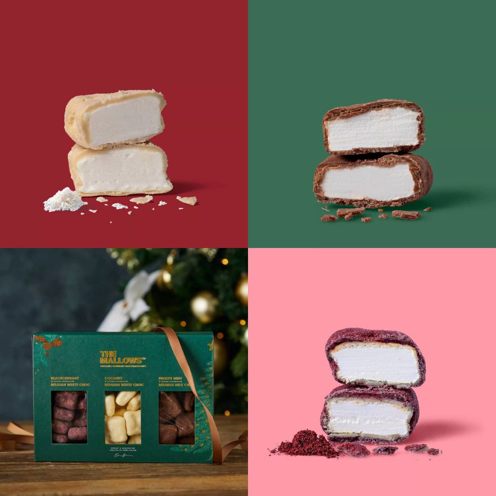 Coffret cadeau guimauves chocolat hiver