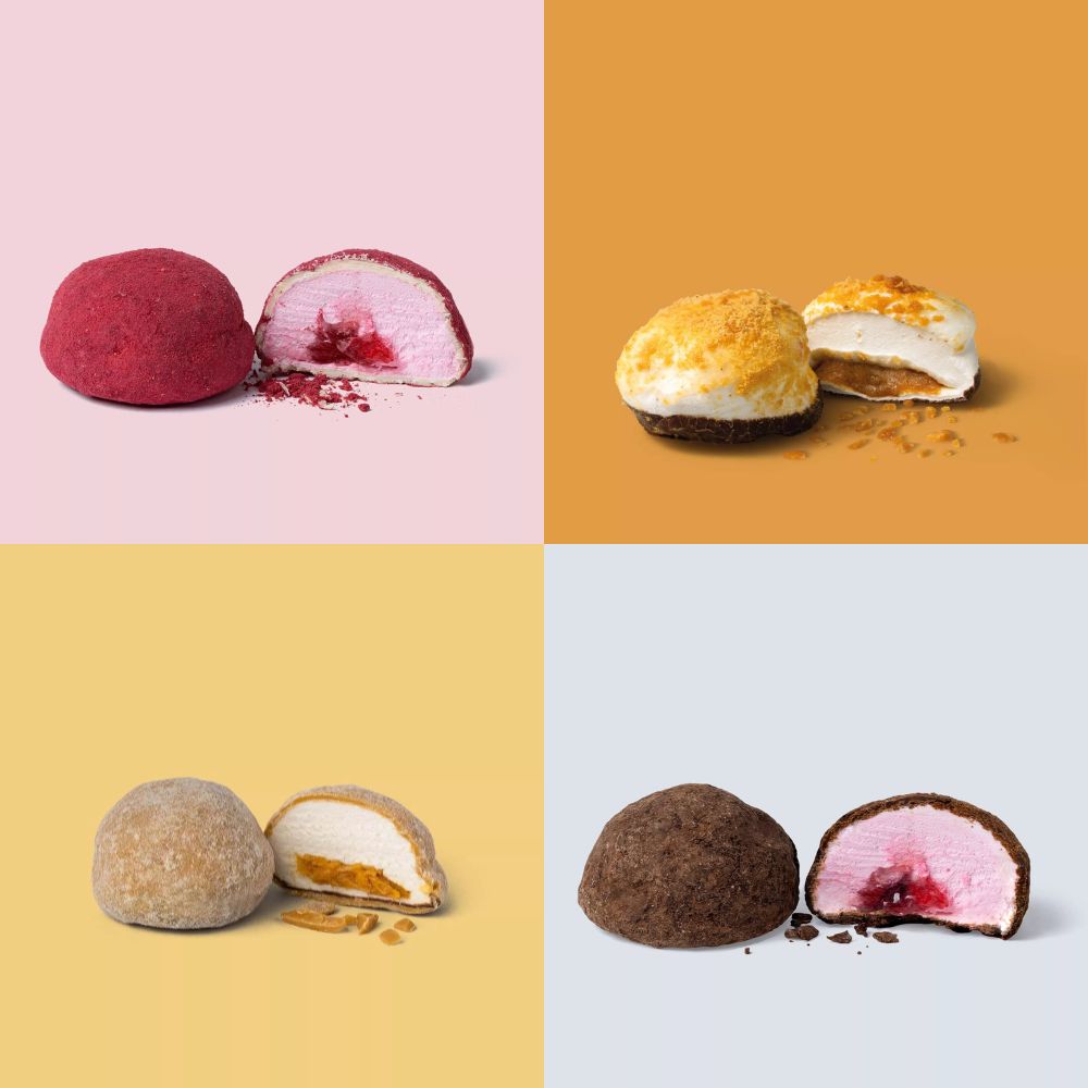 Coffret cadeau guimauves fourrées fraise caramel