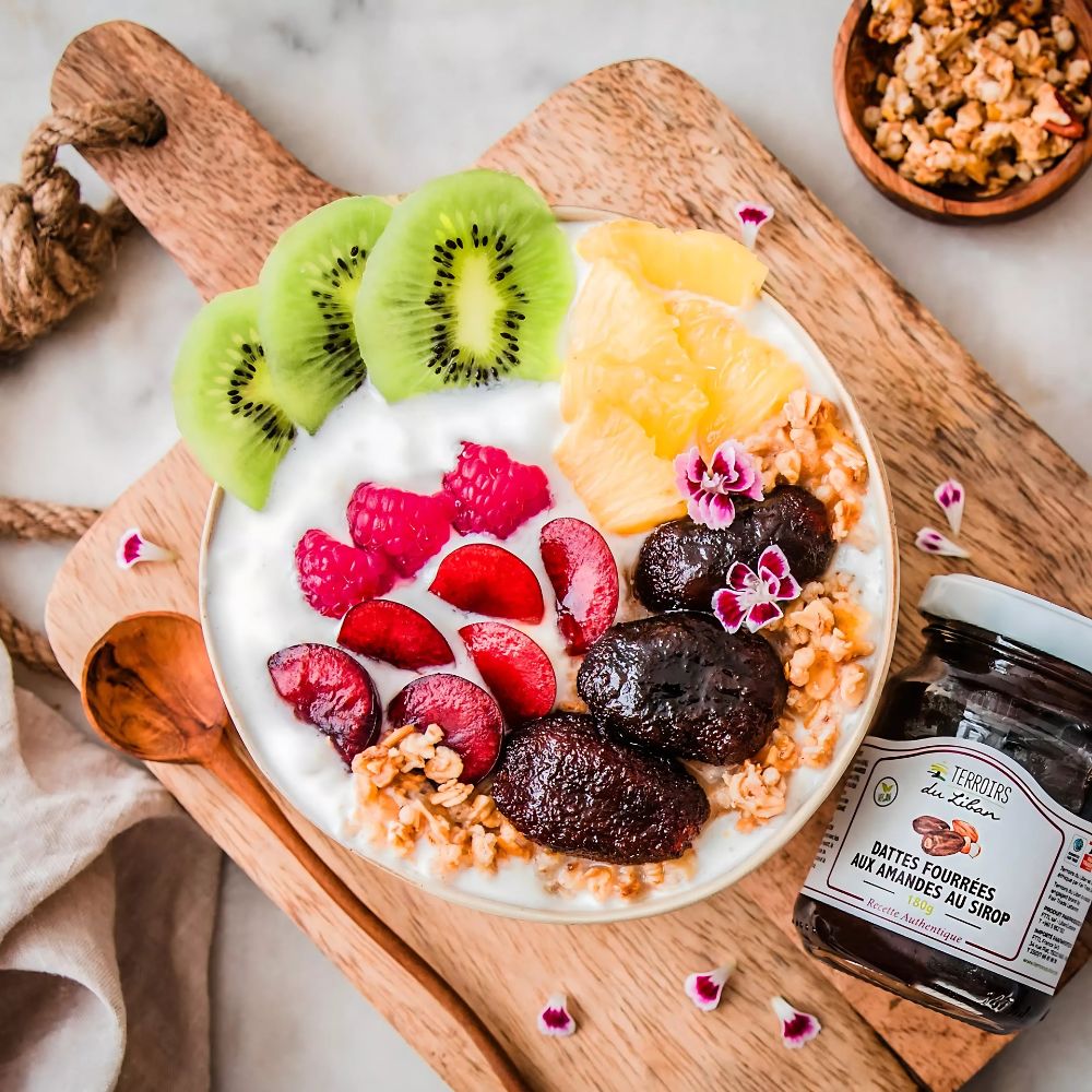 Dattes Fourrées aux Amandes au Sirop – 180 g