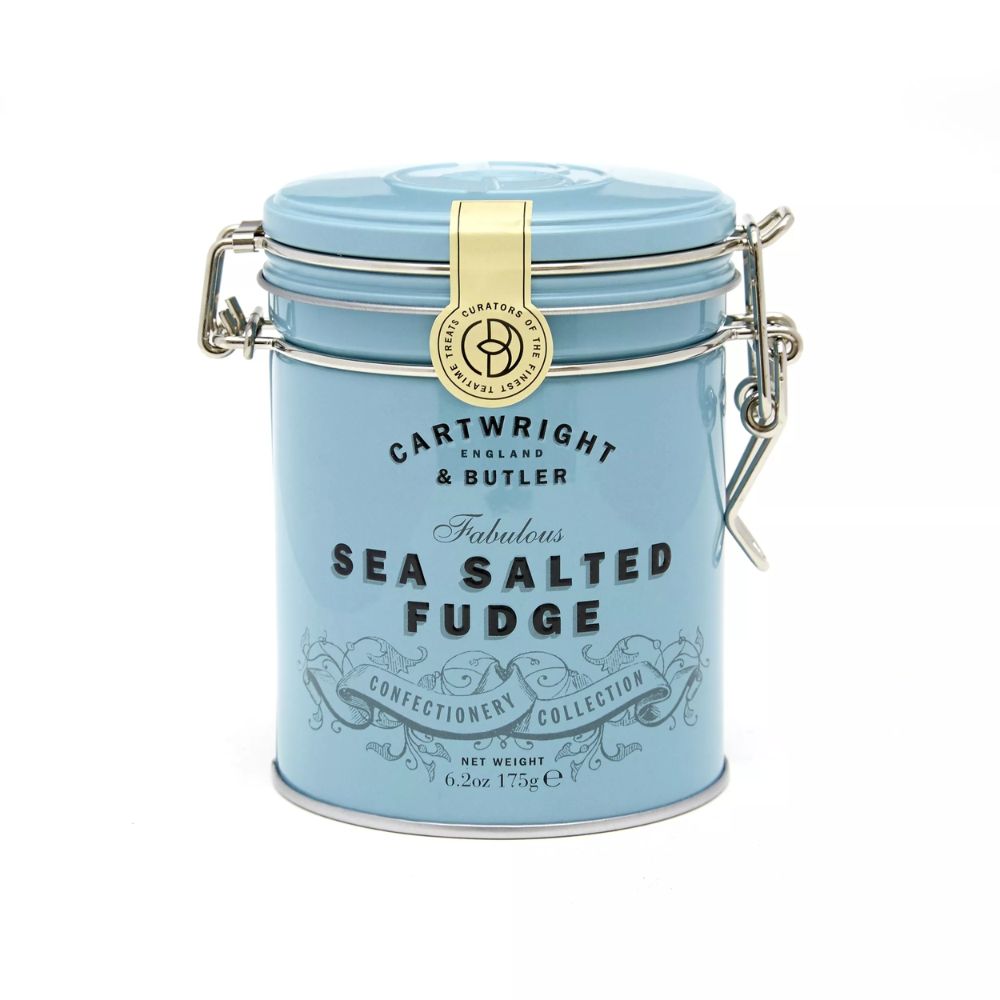 Boîte métal de fudge anglais au caramel beurre salé