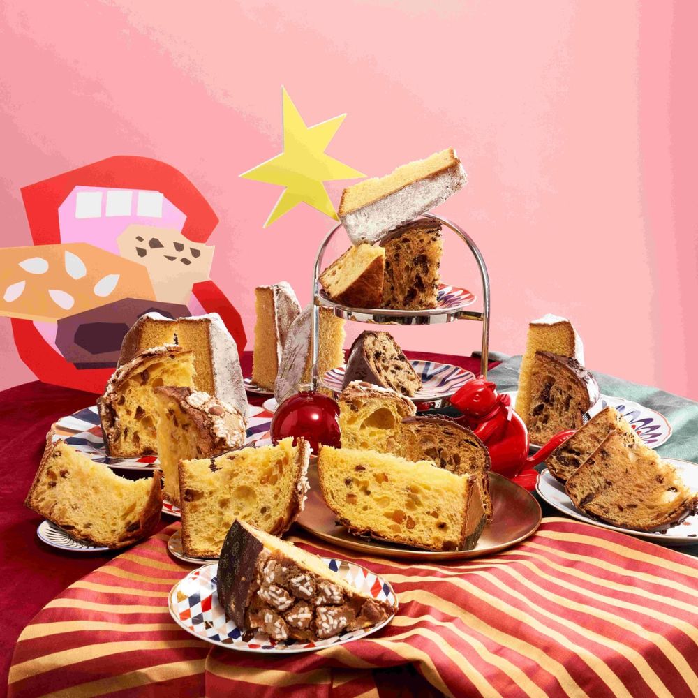 Panettone moelleux aux fruits confits et raisins secs