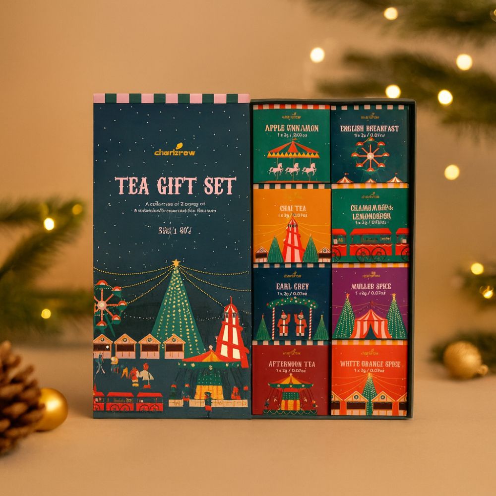 assortiment de sachets de thé de Noël aux saveurs variées