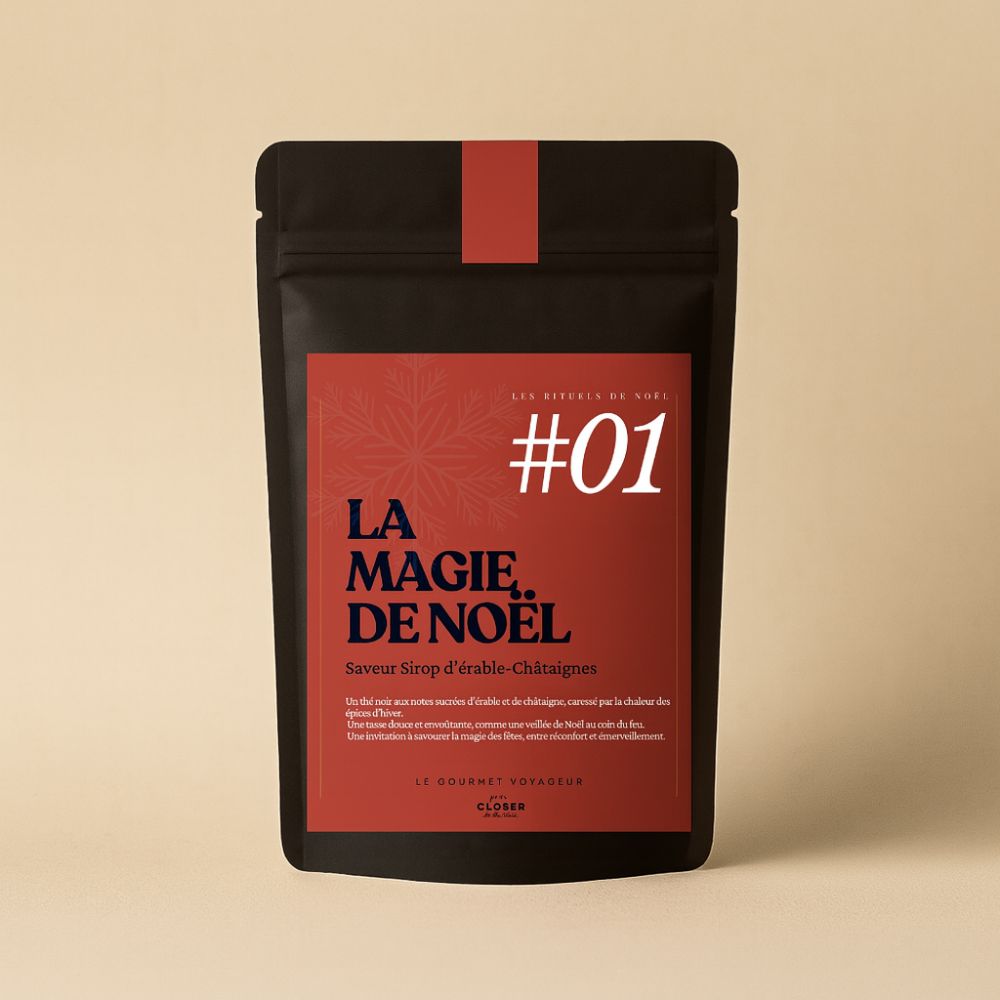 Sachet de thé “La Magie de Noël” – saveur sirop d’érable et châtaignes grillées Closer To The World