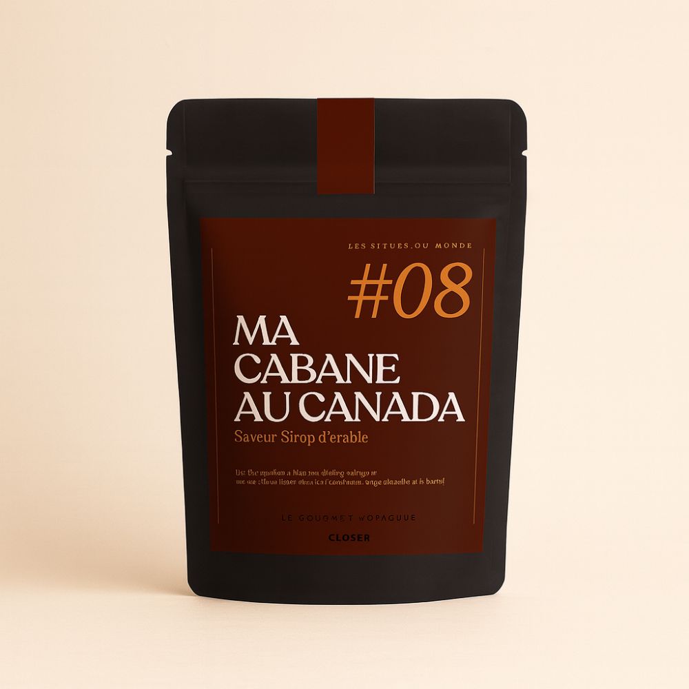 Pochette vrac thé noir “Ma Cabane au Canada” – sirop d’érable et caramel Closer To The World