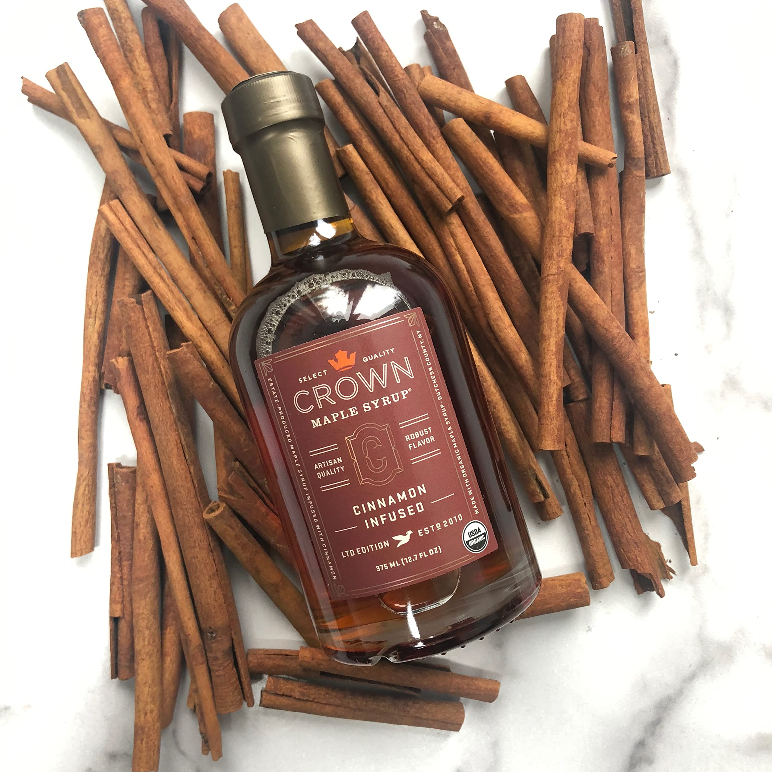 Sirop d'érable infusé à la Cannelle 250ml - Crown Maple