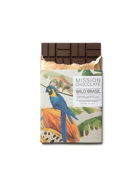 Tablette de chocolat au cacao sauvage 65% du brésil