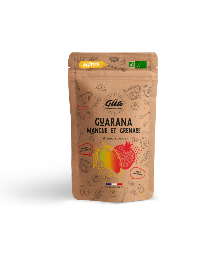 Infusion guarana mangue et grenade