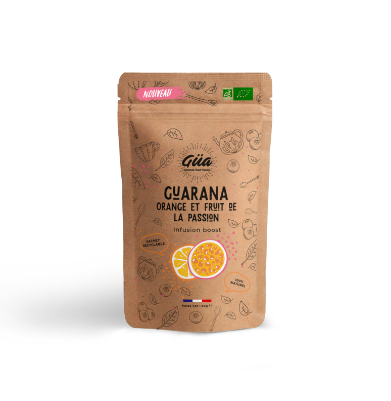 Infusion Guarana orange & fruit de la passion