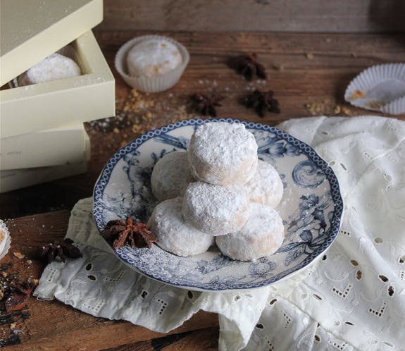 kourabies anis et pistache biscuits sablés grecs