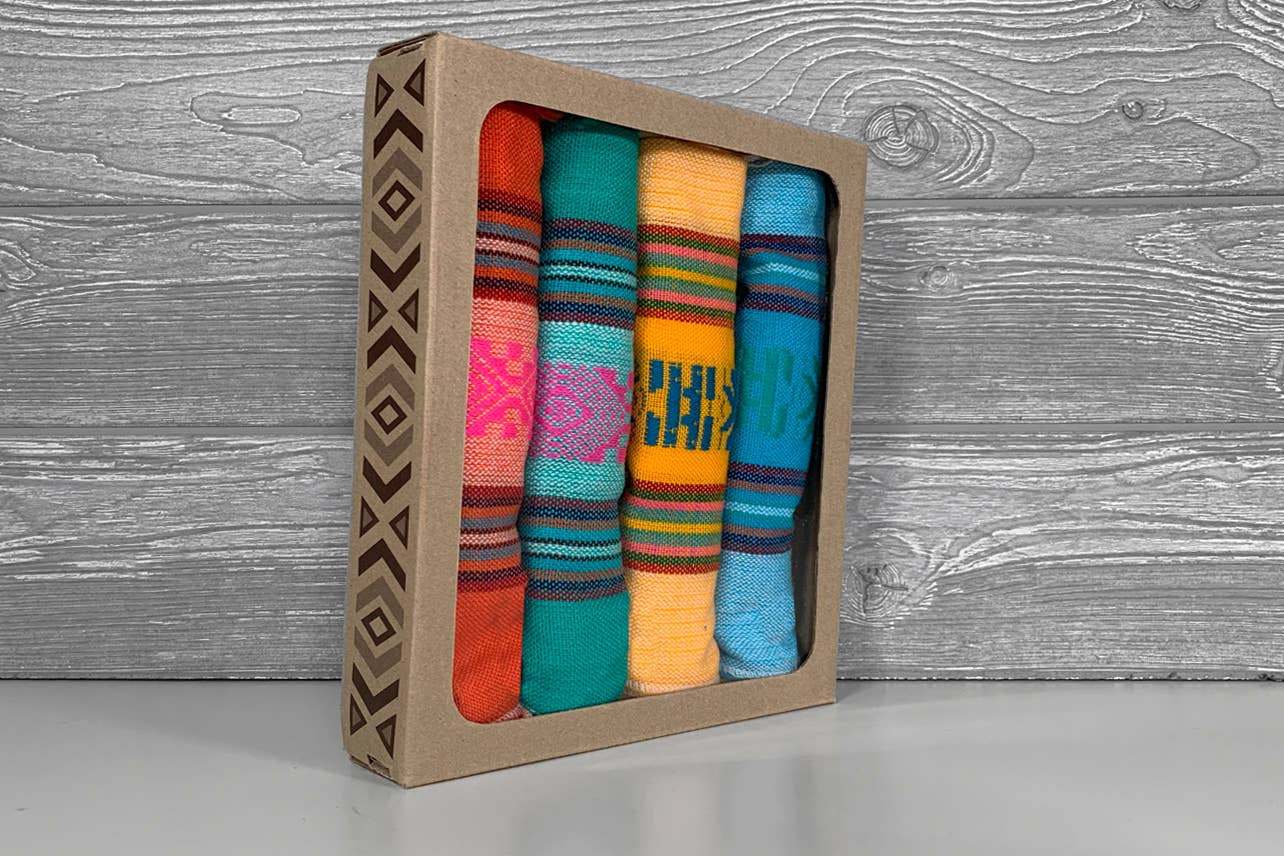 set de 4 serviettes mexicaine