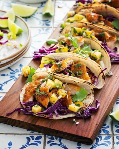 Tacos croustillant mangue